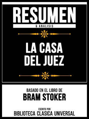 cover image of Resumen & Analisis--La Casa Del Juez--Basado En El Libro De Bram Stoker